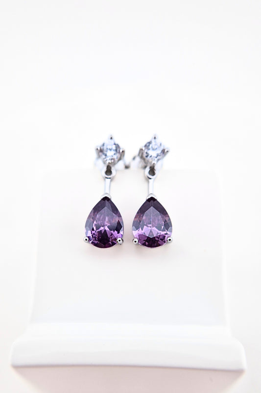 Amethyst Ohrringe, Amethyst earrings, Amethyst Ohrstecker, Silber Ohrringe, Edelstein Ohrringe, Amethyst Stud earrings