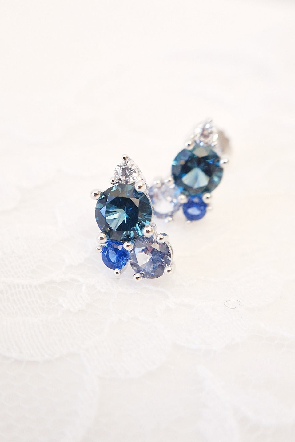 Blau Topas Ohrringe, London Blue Topaz Earrings, Blautopas Ohrringe, Topas Ohrstecker, Silber Ohrringe mit blauen Edelsteinen, Silver Earrings