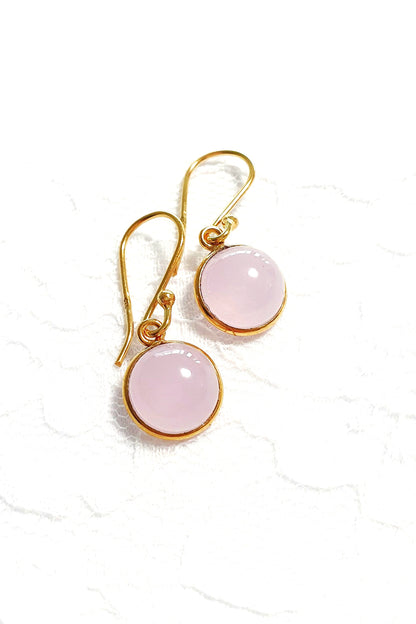 Rosa Chalcedon Ohrringe, Rosa Chalcedon Ohrringe, Pink Chalcedony Hänge Ohrringe, Rosa Edelstein Ohrringe, Edelstein Ohrhänger, Rosa Ohrringe, pink earrings