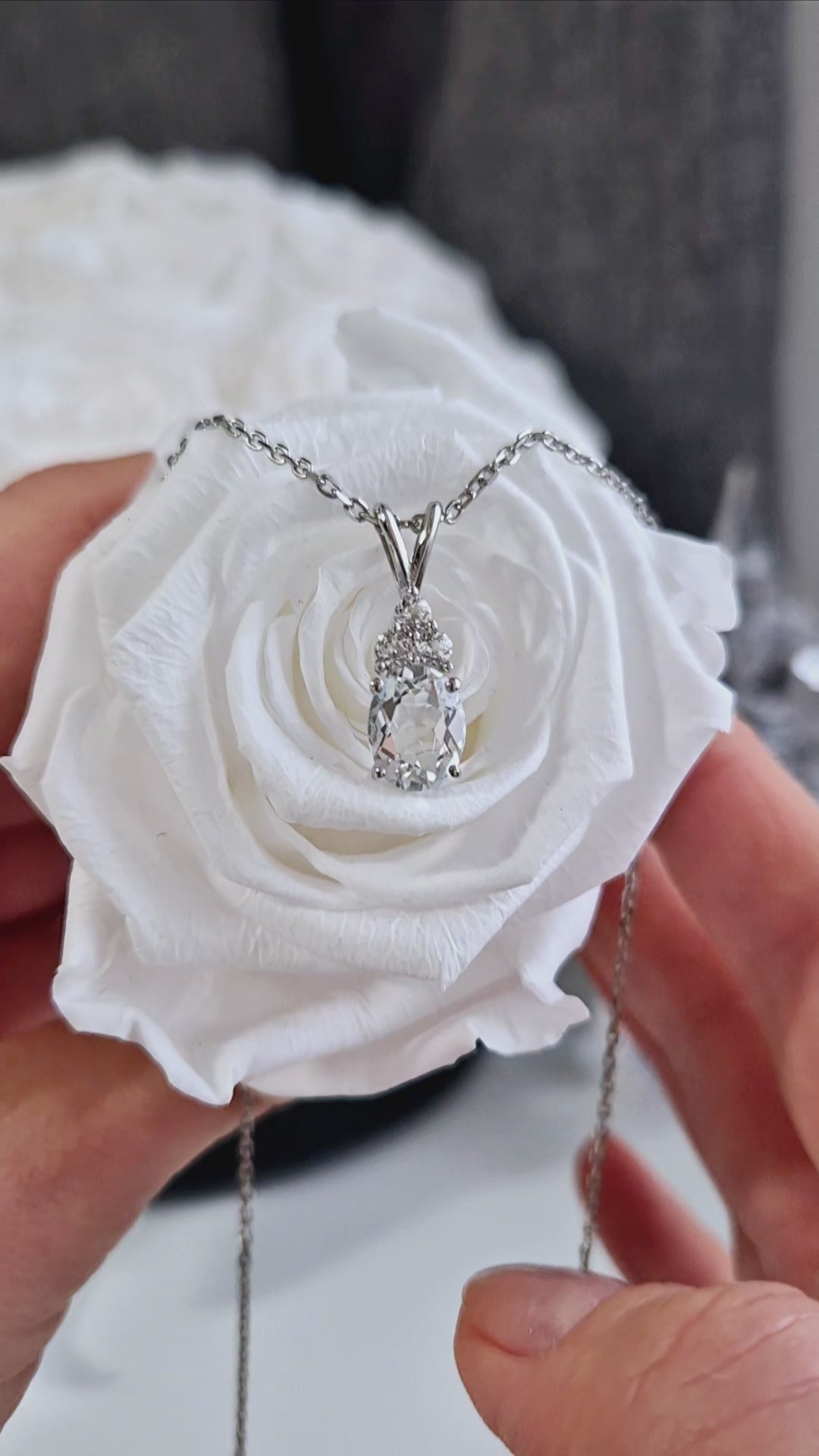 Weiss Topas Halskette, White Topaz Necklace, Topas Halskette, Topaz Necklace, Topaz pendant necklace, pendant Necklace, Anhänger Halskette, Anhänger Kette, Silber Kette, Silber Halskette, Silber Halskette Damen, elegant necklace, timeless necklace, Halskette, necklace 